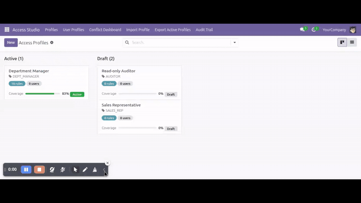 Access Profiles Live Walkthrough